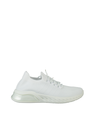 Ανδρικά Αθλητικά Παπούτσια, Ανδρικά αθλητικά παπούτσια λευκά από ύφασμα Brock - Kalapod.gr